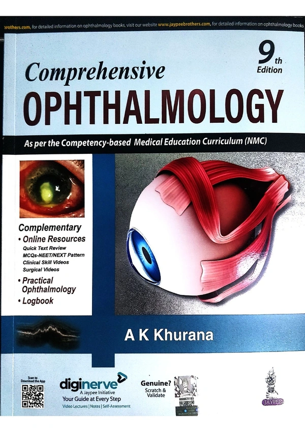 Comprehensive Ophthalmology with Complementary Logbook 9th Edition 2023