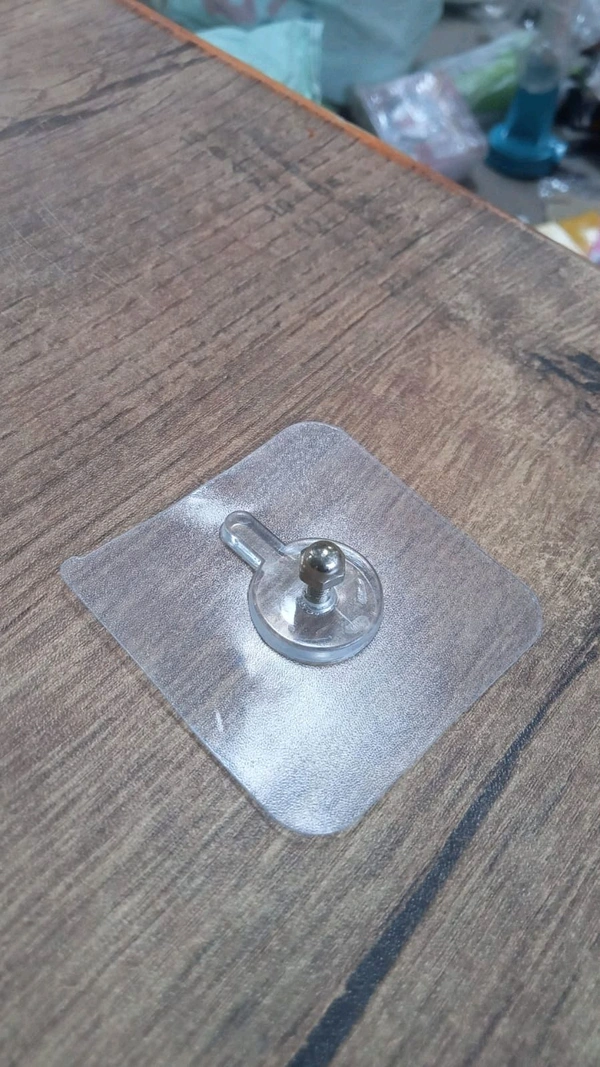  9017 Adhesive Screw Wall Hook used in all kinds of places including household and offices for hanging and holding stuffs etc. 