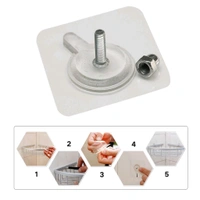  9017 Adhesive Screw Wall Hook used in all kinds of places including household and offices for hanging and holding stuffs etc. 