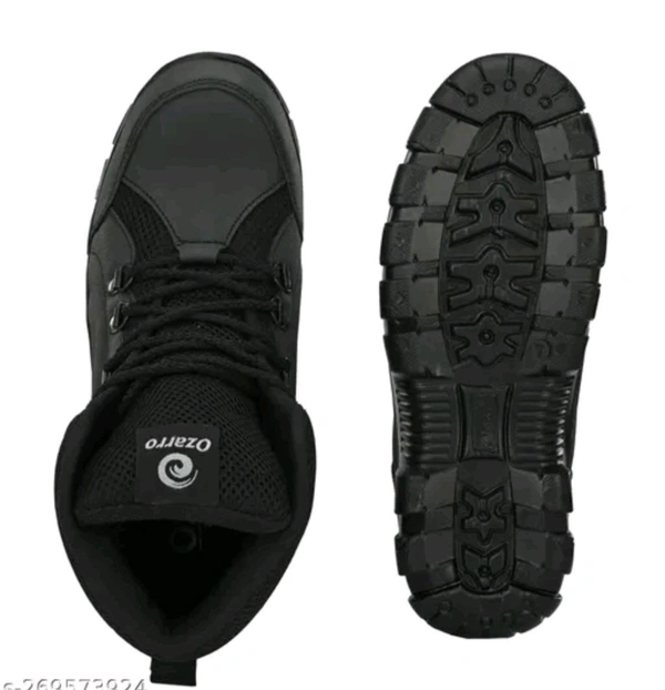 BLACK And ,Brown Genuine Leather Steel Toe Safety Shoes IND 6.7.8.9.10  - Black, IND 8