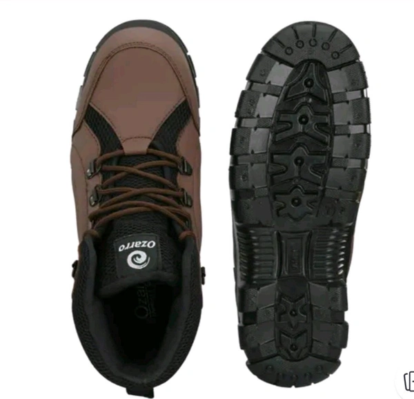 BLACK And ,Brown Genuine Leather Steel Toe Safety Shoes IND 6.7.8.9.10  - Brown, IND 10
