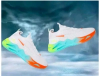 White Sport Shoes For Men With Vibrant Sale Design  - White, IND 6