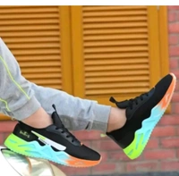 Black Sport Shoes For Men With Vibrant Sale Design - Black, IND 9
