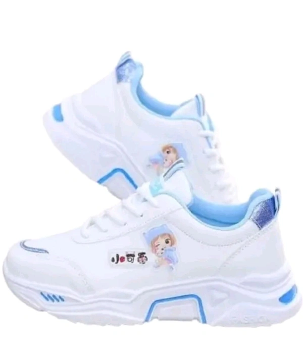 ZF-ALFIYA Stylish PRINTED Casual Shoes For Girl's - White, IND 4