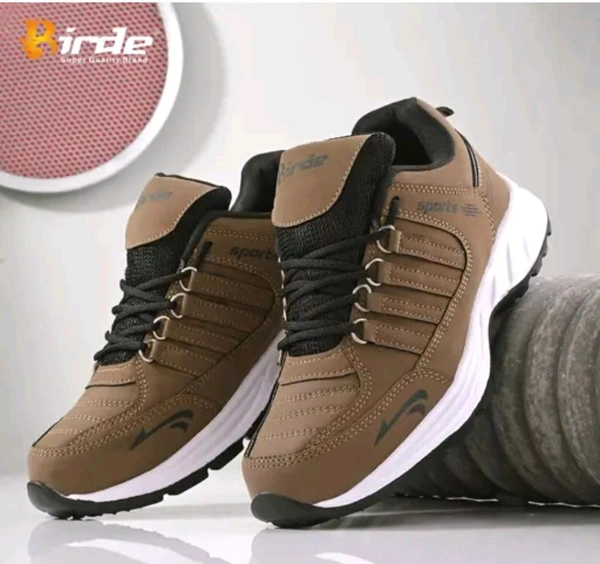 Bride Stylish Comfortably Waking Wear Sport's Shoes For Men  - Brown, IND 6
