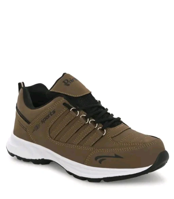 Bride Stylish Comfortably Waking Wear Sport's Shoes For Men  - Brown, IND 6