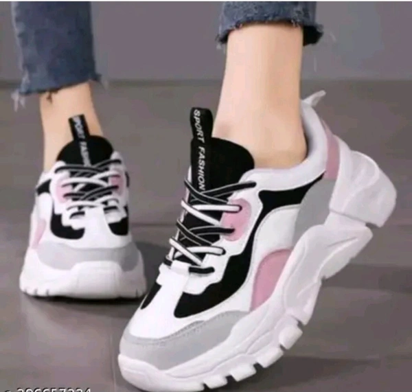 Multicolor/touch Women's And Girls Casual Shoes  - White, ind 5