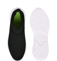 Xavo men slip on moccasins socks shoes  - Black, Ind 6