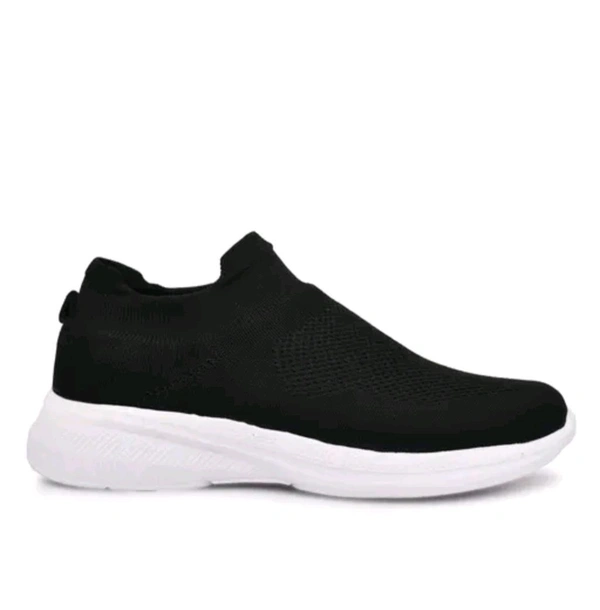 Xavo men slip on moccasins socks shoes  - Black, Ind 8