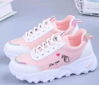 Comfortably Stylish Casual Pink Shoes For Girl's/women  - Ind 3