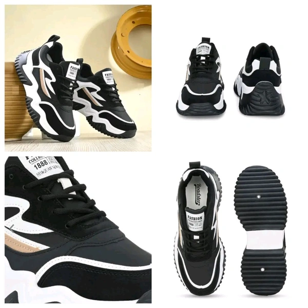 Stylish women's outdoor shoes (  https://fashionhunt.store.shoopy.in ) - Black, Ind 8