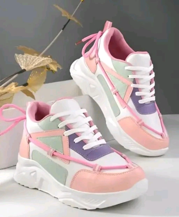 Attractive Gorgeous Kid's Pink Shoes Casual Sneakers Shoes - Pink, Ind 5