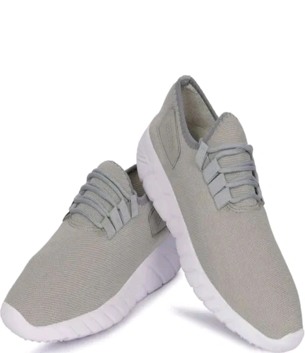 Tanatan Smart Fitness Running Shoes For Men ( Blue Grey Black ) - Black, Ind 6
