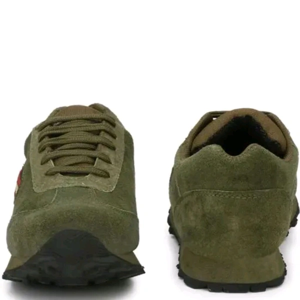 Men casual shoes for green lether shoes men's daily wear shoes for men - Gray, Ind 7