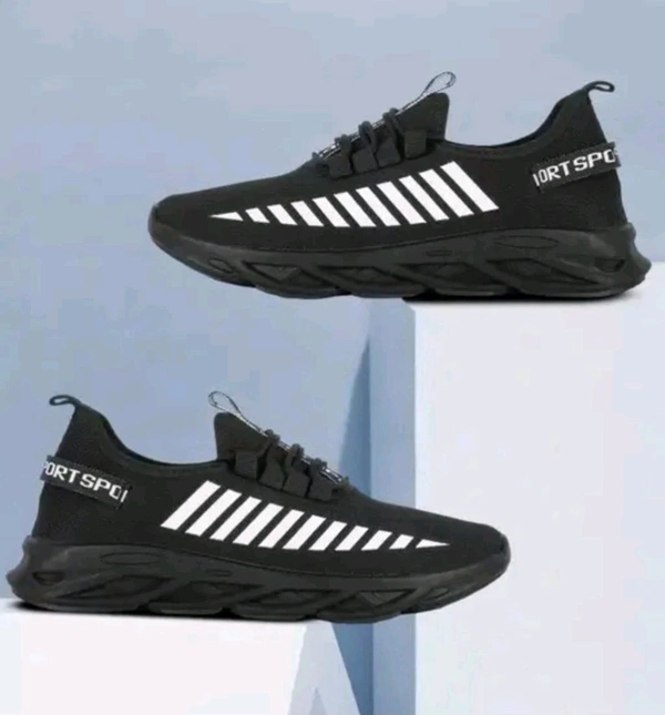 Cooperwings men's Stylish Casual shoes sports walking sneakers shoes for boy's - Black, Ind 5