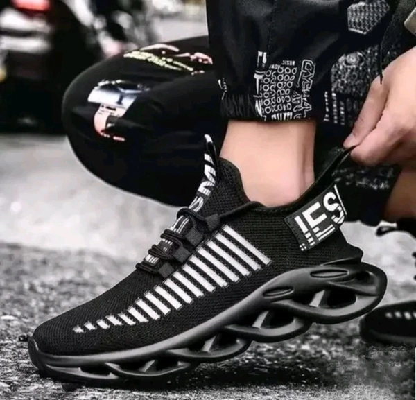Cooperwings men's Stylish Casual shoes sports walking sneakers shoes for boy's - Black, Ind 9