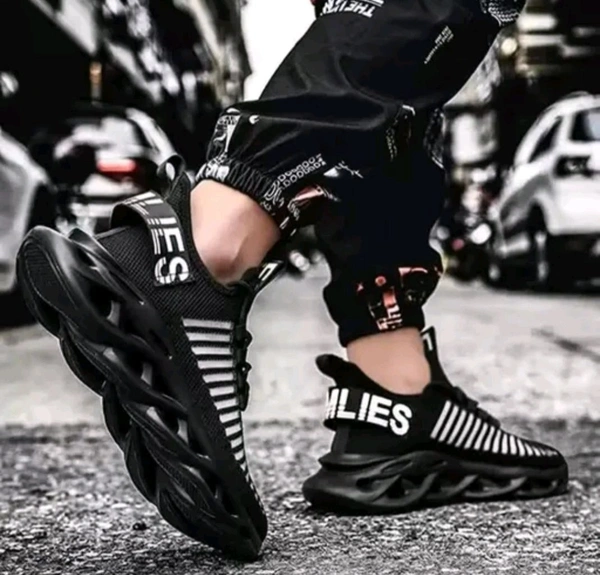 Cooperwings men's Stylish Casual shoes sports walking sneakers shoes for boy's - Black, Ind 10