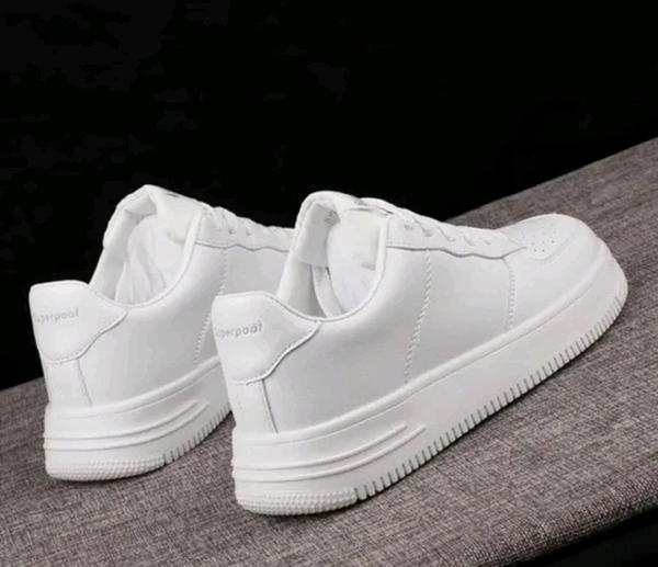 Casual Sneakers White Outdor Shoes For Boy&men  - White, Ind 6