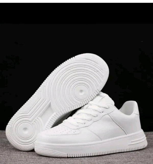 Casual Sneakers White Outdor Shoes For Boy&men  - White, Ind 6