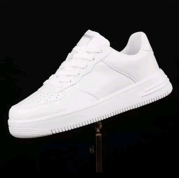 Casual Sneakers White Outdor Shoes For Boy&men  - White, Ind 9