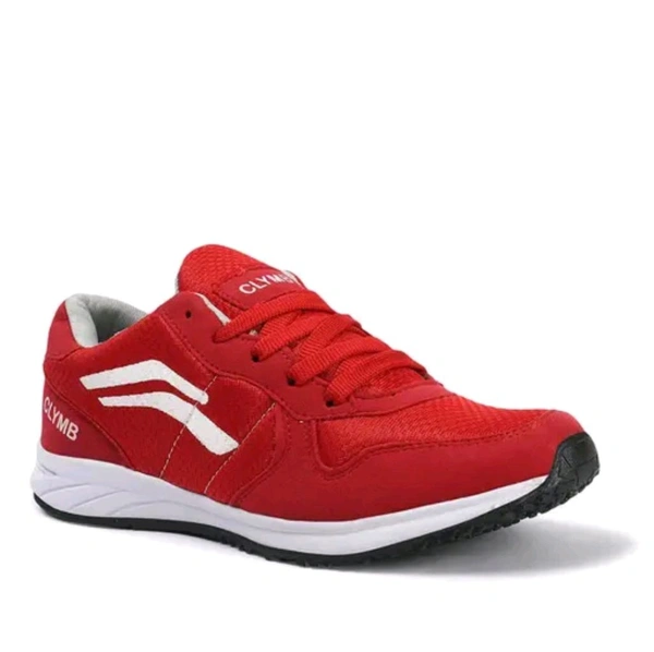 Clymb saga sports shoes for men  - Red, Ind 6