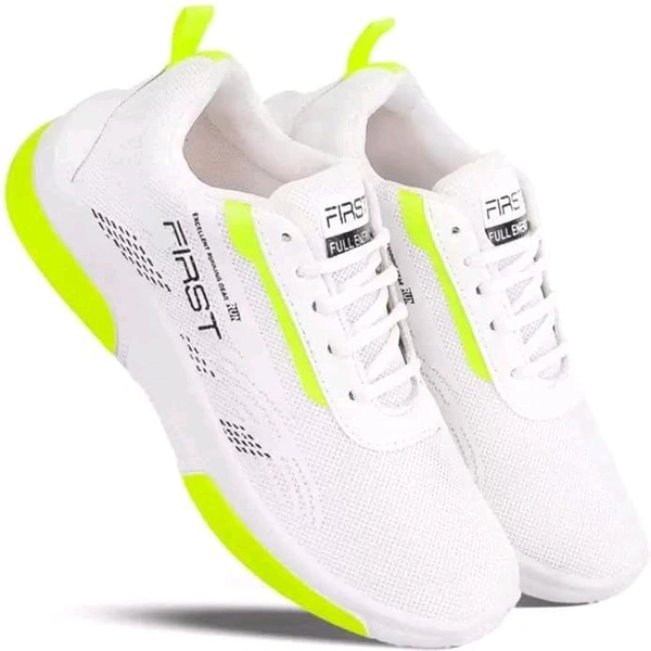 Kreverse  latest graceful men casual shoes - White, Ind 8