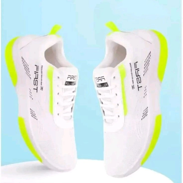 Kreverse  latest graceful men casual shoes - White, Ind 8
