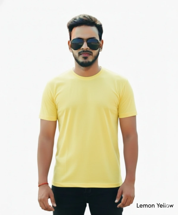 Eenfnety ™ Men Fashion Cotton Blend T-Shirt | Men Half Sleeve Casual Regular Fit T Shirt | Stylish Trendy Solid Men Mandarin Collar Hlaf Sleeves Combo T-Shirt for Men | Laple collar t-shirt