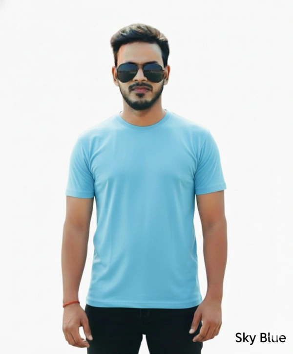 Eenfnety ™ Men Fashion Cotton Blend T-Shirt | Men Half Sleeve Casual Regular Fit T Shirt | Stylish Trendy Solid Men Mandarin Collar Hlaf Sleeves Combo T-Shirt for Men | Laple collar t-shirt