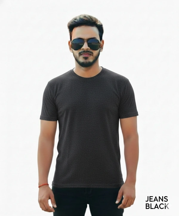 Eenfnety ™ Men Fashion Cotton Blend T-Shirt | Men Half Sleeve Casual Regular Fit T Shirt | Stylish Trendy Solid Men Mandarin Collar Hlaf Sleeves Combo T-Shirt for Men | Laple collar t-shirt