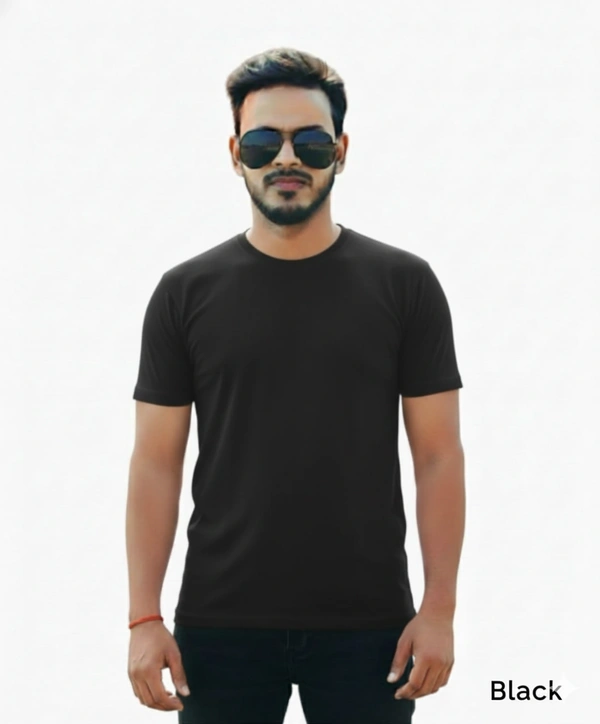 Eenfnety ™ Men Fashion Cotton Blend T-Shirt | Men Half Sleeve Casual Regular Fit T Shirt | Stylish Trendy Solid Men Mandarin Collar Hlaf Sleeves Combo T-Shirt for Men | Laple collar t-shirt