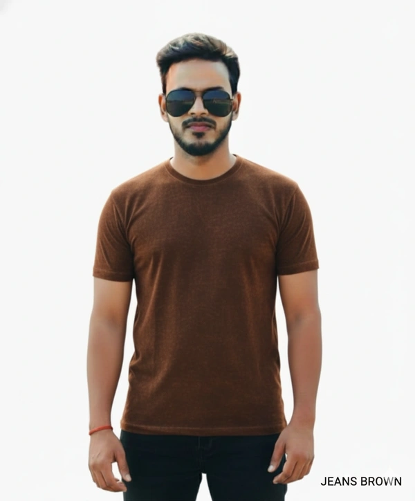 Eenfnety ™ Men Fashion Cotton Blend T-Shirt | Men Half Sleeve Casual Regular Fit T Shirt | Stylish Trendy Solid Men Mandarin Collar Hlaf Sleeves Combo T-Shirt for Men | Laple collar t-shirt