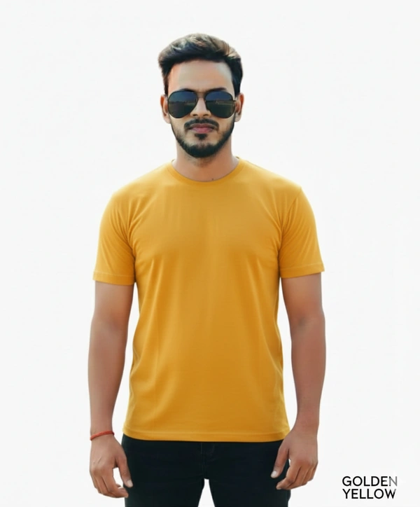 Eenfnety ™ Men Fashion Cotton Blend T-Shirt | Men Half Sleeve Casual Regular Fit T Shirt | Stylish Trendy Solid Men Mandarin Collar Hlaf Sleeves Combo T-Shirt for Men | Laple collar t-shirt