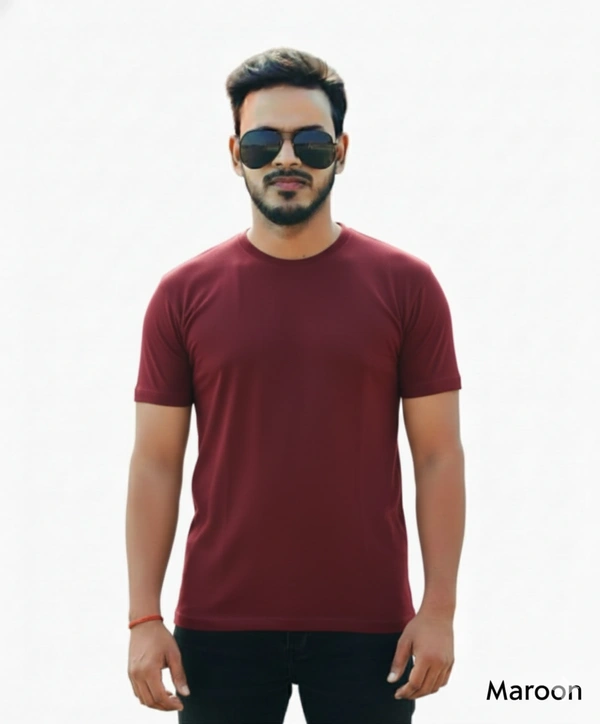 Eenfnety ™ Men Fashion Cotton Blend T-Shirt | Men Half Sleeve Casual Regular Fit T Shirt | Stylish Trendy Solid Men Mandarin Collar Hlaf Sleeves Combo T-Shirt for Men | Laple collar t-shirt