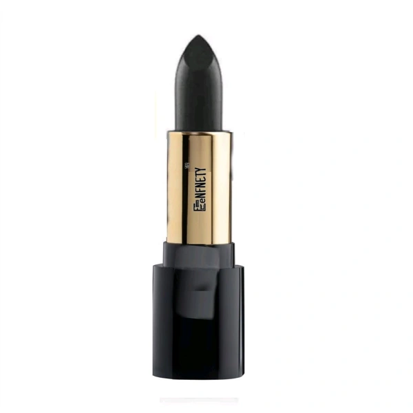 Eenfnety ™ Lipstick PCENFLS001 Black  Lipstick With Glossy Payoff - Long Lasting Nourishment, Enriched With Vitamin E & Jojoba Oil - Vegan & Paraben Free