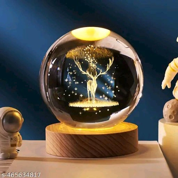 3D Galaxy PCENFAP010 Crystal Ball Night Lamp,Creative Engraved Crystal Ball Night Light, USB Table LED Wooden Crystal Ball for Home Decoration Birthday Gift for Teens, Boys, Girls (Galaxy)(Warm White)Name: 3D Galaxy Crystal Ball Night Lamp,Creative Engraved Crystal Ball Night Light, USB Table LED Wooden Crystal Ball for Home Decoration Birthday Gift for Teens