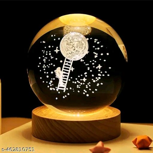 3D Galaxy PCENFAP010 Crystal Ball Night Lamp,Creative Engraved Crystal Ball Night Light, USB Table LED Wooden Crystal Ball for Home Decoration Birthday Gift for Teens, Boys, Girls (Galaxy)(Warm White)Name: 3D Galaxy Crystal Ball Night Lamp,Creative Engraved Crystal Ball Night Light, USB Table LED Wooden Crystal Ball for Home Decoration Birthday Gift for Teens