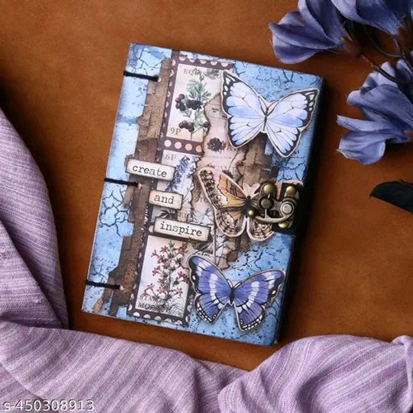 RS PCENFAP052 KRAFTS Create & Inspire Print special binding A5 Diary Un-Ruled 200 Pages (Multicolor) 7x5 inch
 