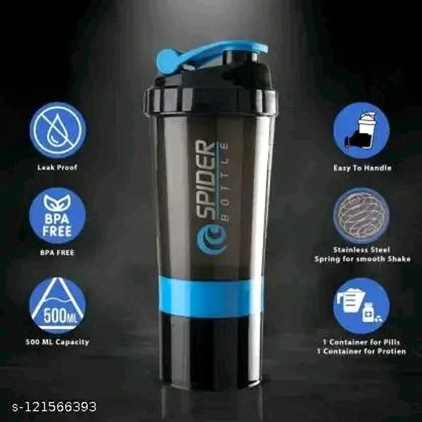 Premium PCENFAP061 Gym Shaker Bottle for Protein Shake with 2 Storage Compartment  ||Gym Shaker|| Water Bottle||Workout Bottle|| Gym Bottle|| 