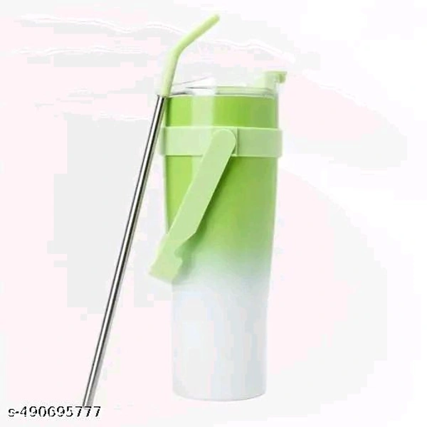 1200ml PCENFAP072 Stainless Steel Tumbler with Handle, Dual Lid, Drinking Straw | Hot and Cold Double Vacuum Insulated Flask | Fits Car Cup Holders |
 