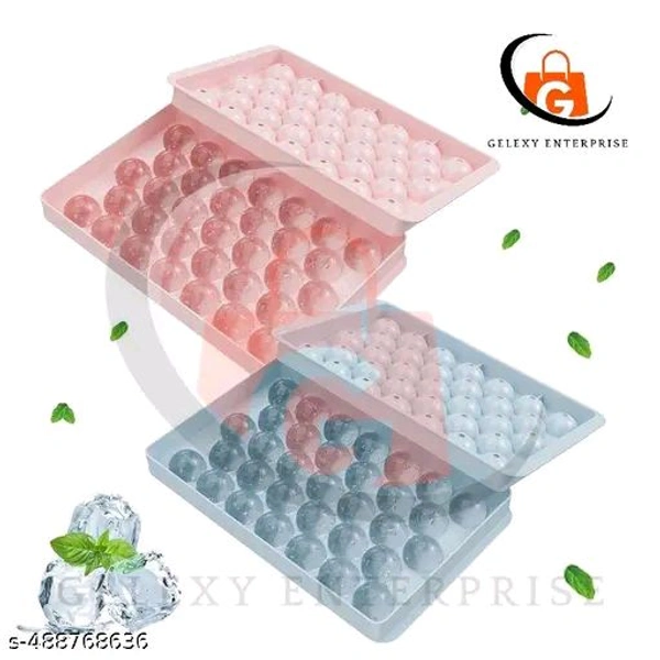 Round PCENFAP098  Ice Cube Tray Pack of 2 - Ball Maker Mold for Freezer Mini Circle Making 33PCS Sphere Chilling Cocktail Whiskey Plastic Reusable Flexible Trays Molds Cocktails Keep Drinks(multi color)
Name: Round Ice Cube Tray Pack of 2 - Ball 