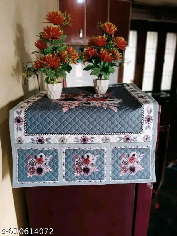 fridge top cover
Name: fridge top cover
Material: Fabric
Type: Fridge Covers
Set: Fridge Top+Handle Cover
Pattern: Printed
 