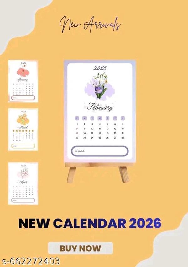 2026 Aesthetic Mini Desk Calendar with Wooden Easel Stand.
Name: 2026 Aesthetic Mini Desk Calendar with Wooden Easel Stand.

 