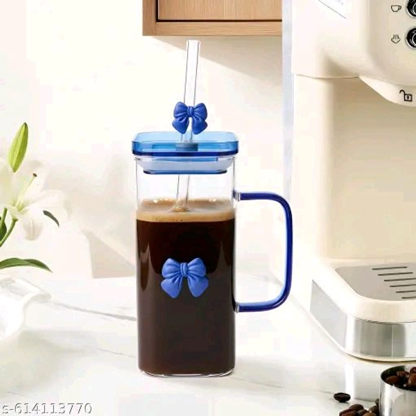 Square Yellow Bow Glass Cup Set of 1, 400 ml Aesthetic Repeat Use Glass Tumbler with Pink Handle, Cute Smoothie Cup for Milk, Coffee, Iced Tea, Juices, Leakproof Lid & Straw Gift for Girls
Name: Square Yellow Bow Glass Cup Set of 1, 400 ml Aesthetic Repeat Use Glass Tumbler with Pink  