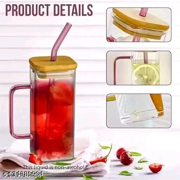 Square Yellow Bow Glass Cup Set of 1, 400 ml Aesthetic Repeat Use Glass Tumbler with Pink Handle, Cute Smoothie Cup for Milk, Coffee, Iced Tea, Juices, Leakproof Lid & Straw Gift for Girls
Name: Square Yellow Bow Glass Cup Set of 1, 400 ml Aesthetic Repeat Use Glass Tumbler with Pink  