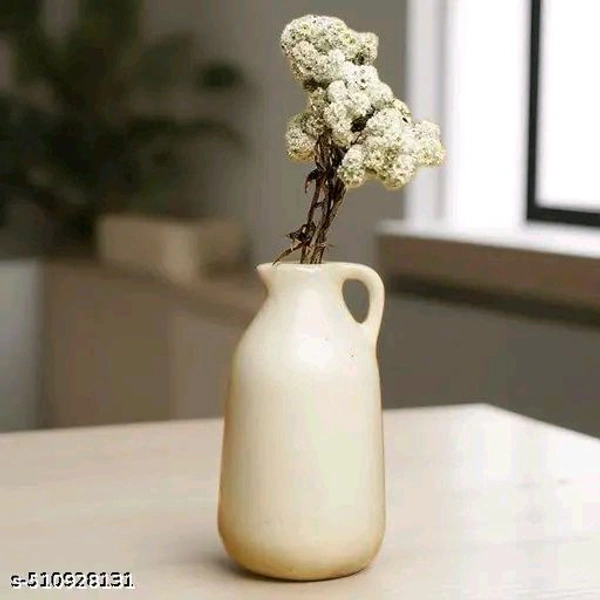 TS ARTS & CRAFT 3 Pcs Faux Pampas Grass Small Fluffy Artificial Flowers Fake Flower For Vase Pot, Home Decoration, Festival Decor, Christmas, Wedding Decoration, Gift, Art & Craft, Bedroom, Balcony, Office Corner, Living Room,  