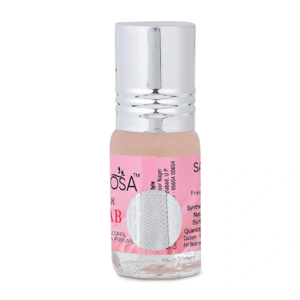 Santosa Rose Attar |Free From Alcohol Apparel Rool on Perfume 3ml | Fragrance, Temple-Ready Roll-On for Khatu Shyam Blessings & Pooja Rituals Pack of 1