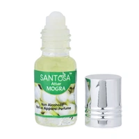 Santosa Mogra Attar |Free From Alcohol Apparel Rool on Perfume 3ml | Fragrance, Temple-Ready Roll-On for Khatu Shyam Blessings & Pooja Rituals Pack of 1