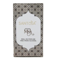 Santosa Original Oud Amiri Attar 6ml - Alcohol-Free, Arabian Oudh & Amber Rose Blend, Long-Lasting Luxury Perfume for Men & Women, Perfect Festive Gift, Travel-Friendly Roll-On