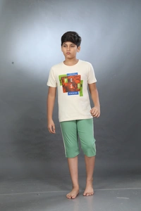 Vee MAX Vee Max Boys Printed Collar Night Suit - 5-6 Yrs